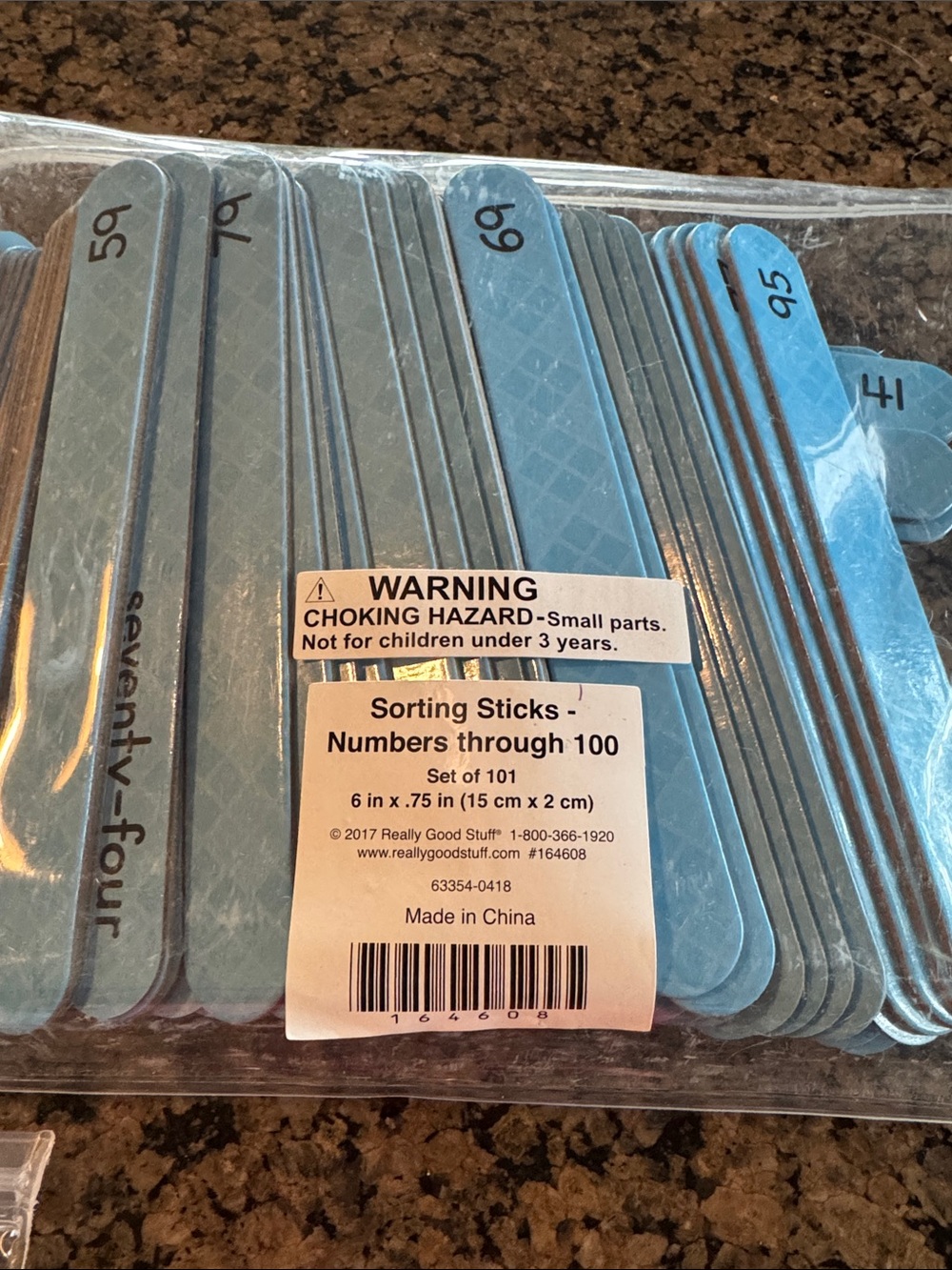 Really Good Stuff bulk learning games - 4 different games (counting & colors)
